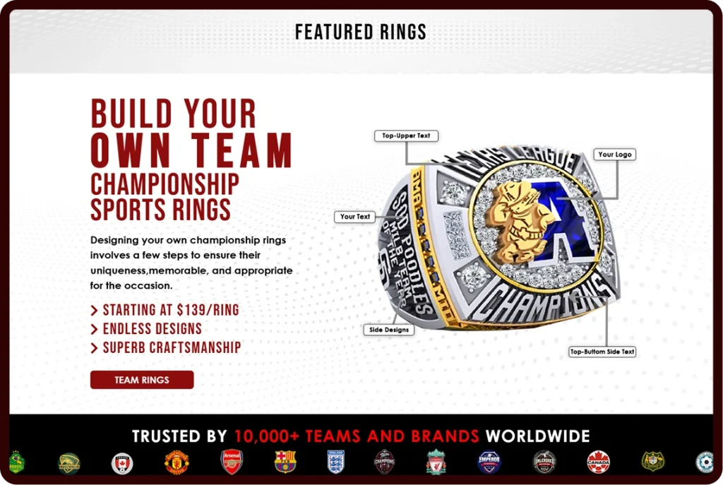 Apex Sports Rings Web Design