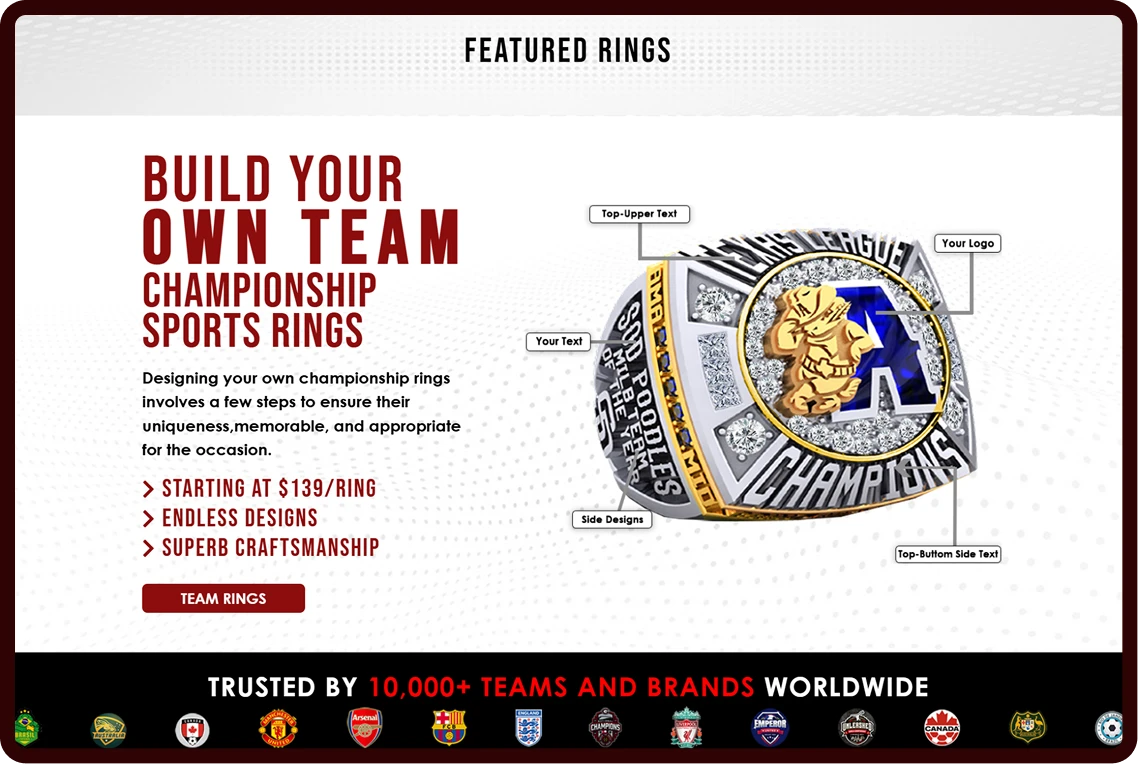 Apex Sports Rings Web Design