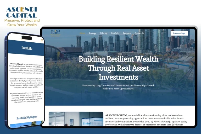 Ascendi Capital Responsive Web Design