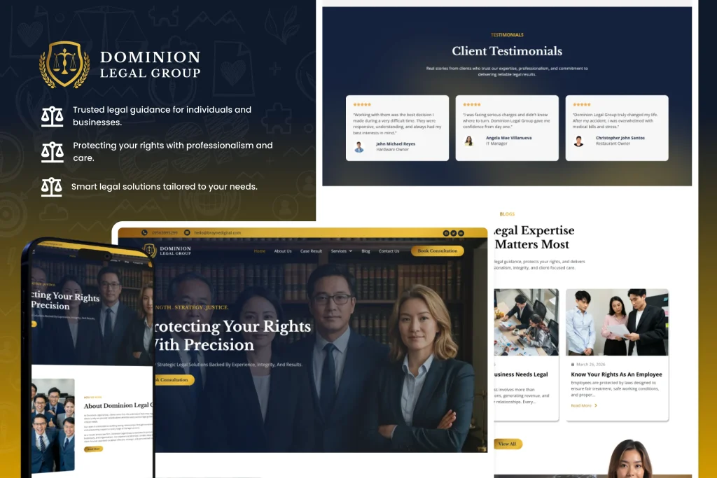 Dominion Legal Group Web Design