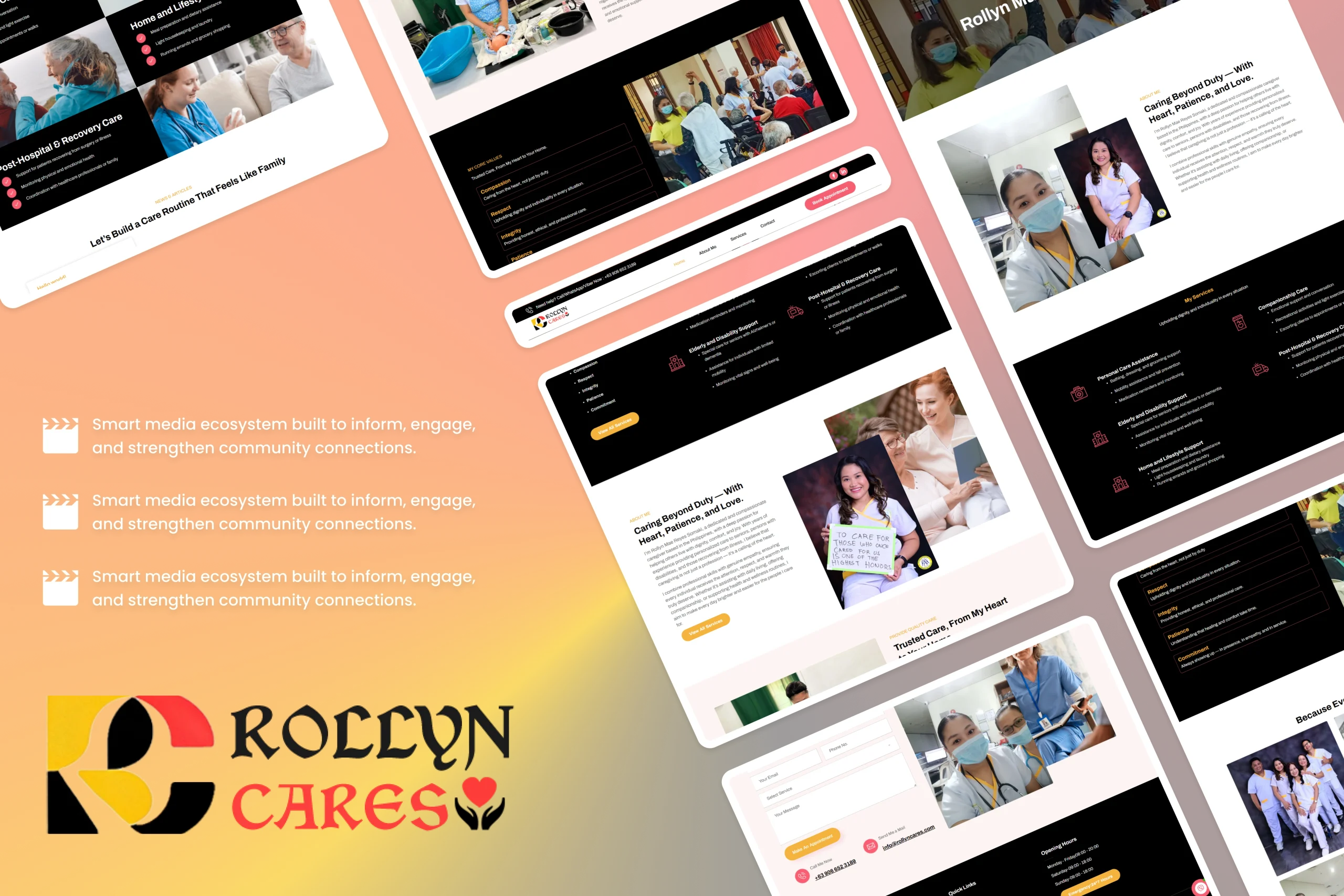Rollyn Cares Web Design